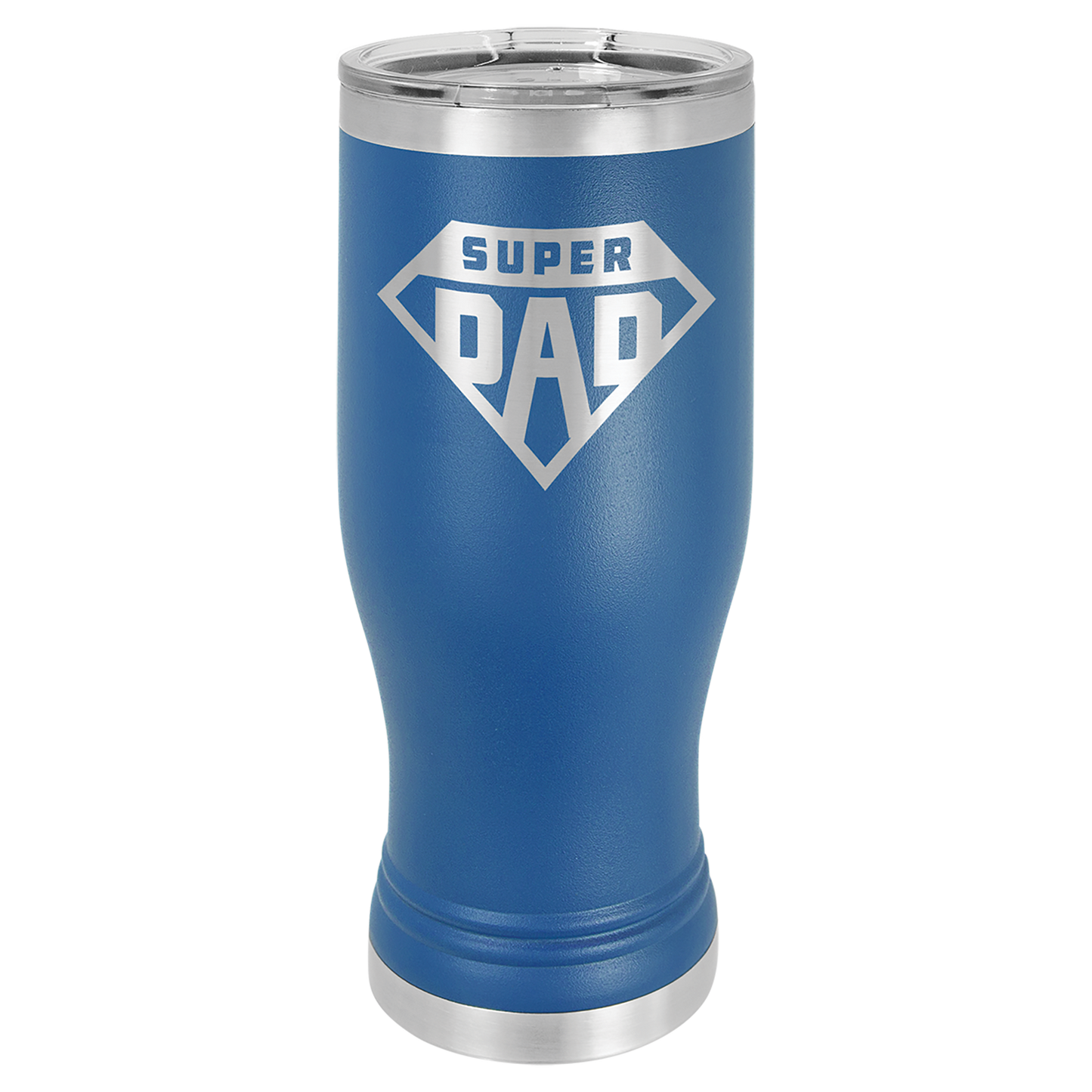 Laser Engraved 14 or 20 oz. Pilsner Tumbler with Clear Lid