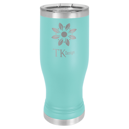 Teal 20 oz. Pilsner with Clear Polar Camel Lid
