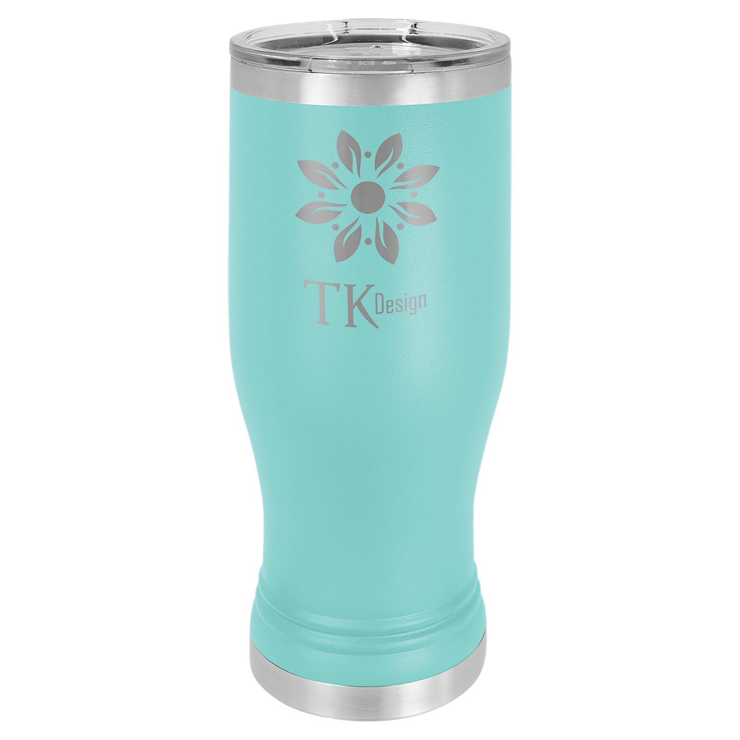 Laser Engraved 14 or 20 oz. Pilsner Tumbler with Clear Lid