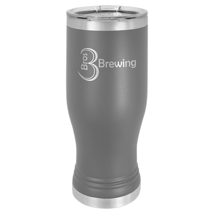 Dark Gray 20 oz. Pilsner with Clear Polar Camel Lid
