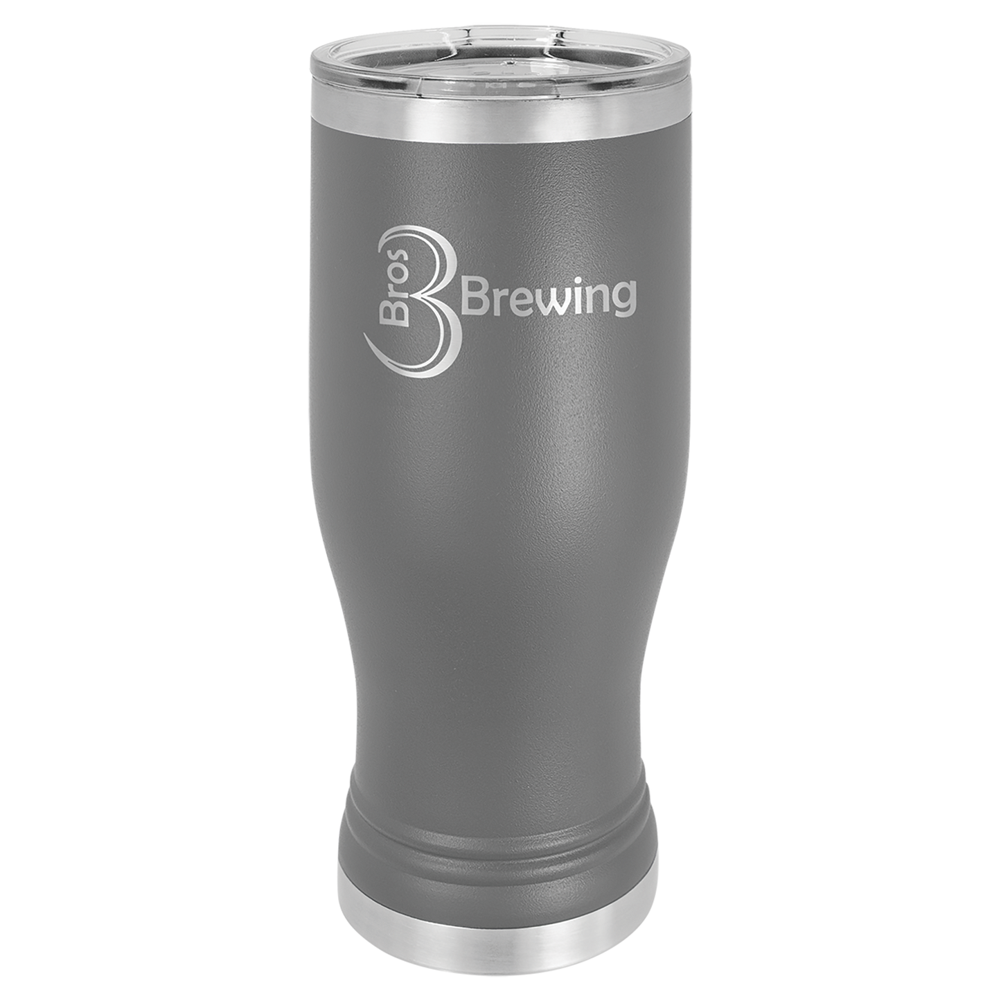 Laser Engraved 14 or 20 oz. Pilsner Tumbler with Clear Lid