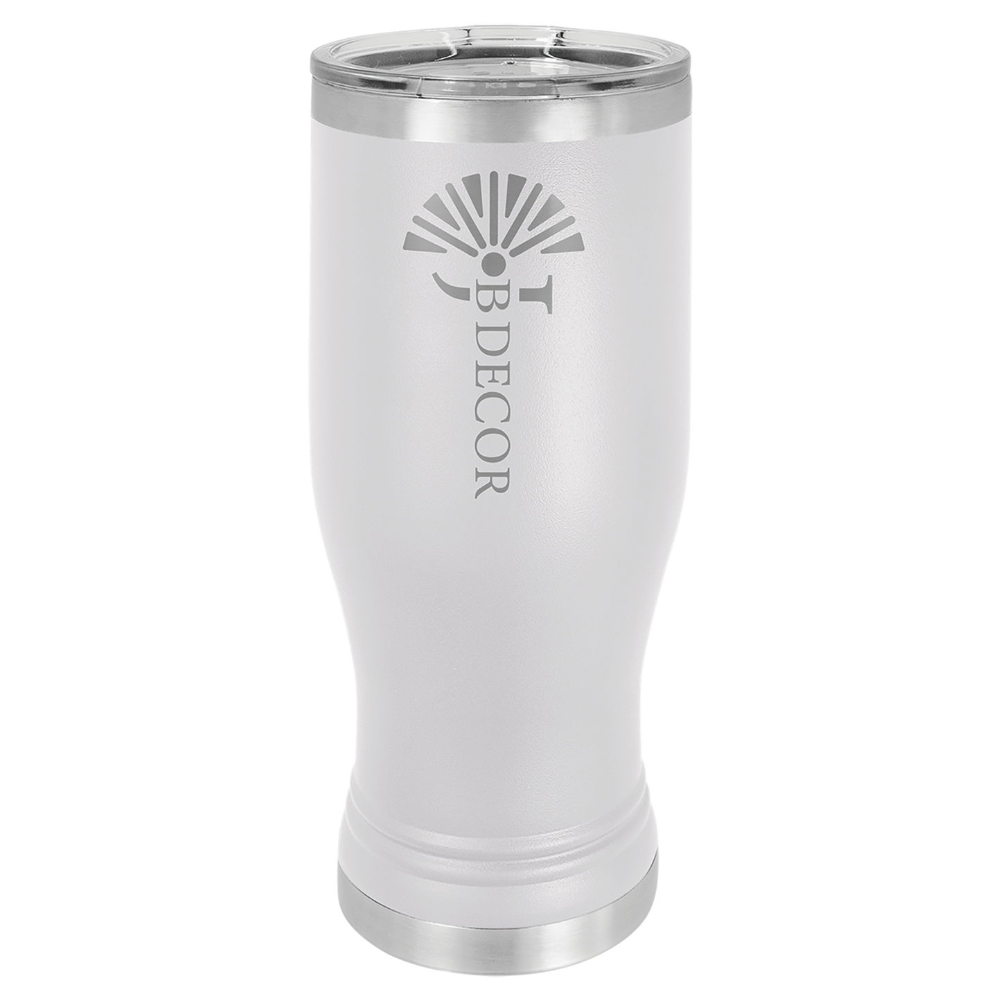 Laser Engraved 14 or 20 oz. Pilsner Tumbler with Clear Lid