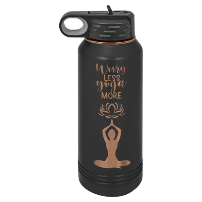 Black/Rose Gold Polar Camel 32 oz. Water Bottle