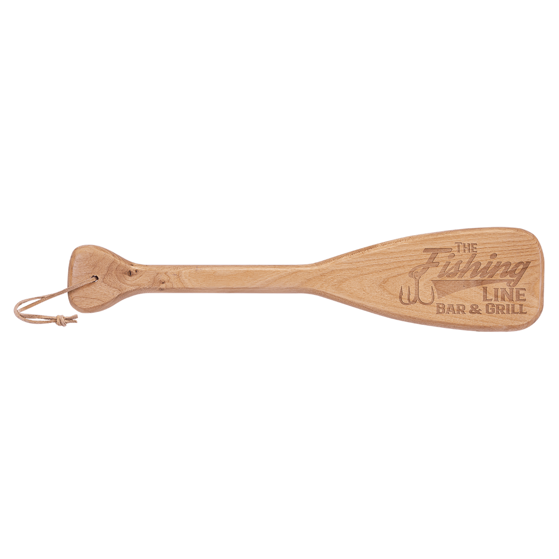 18" x 4" Boat Paddle with Leather String