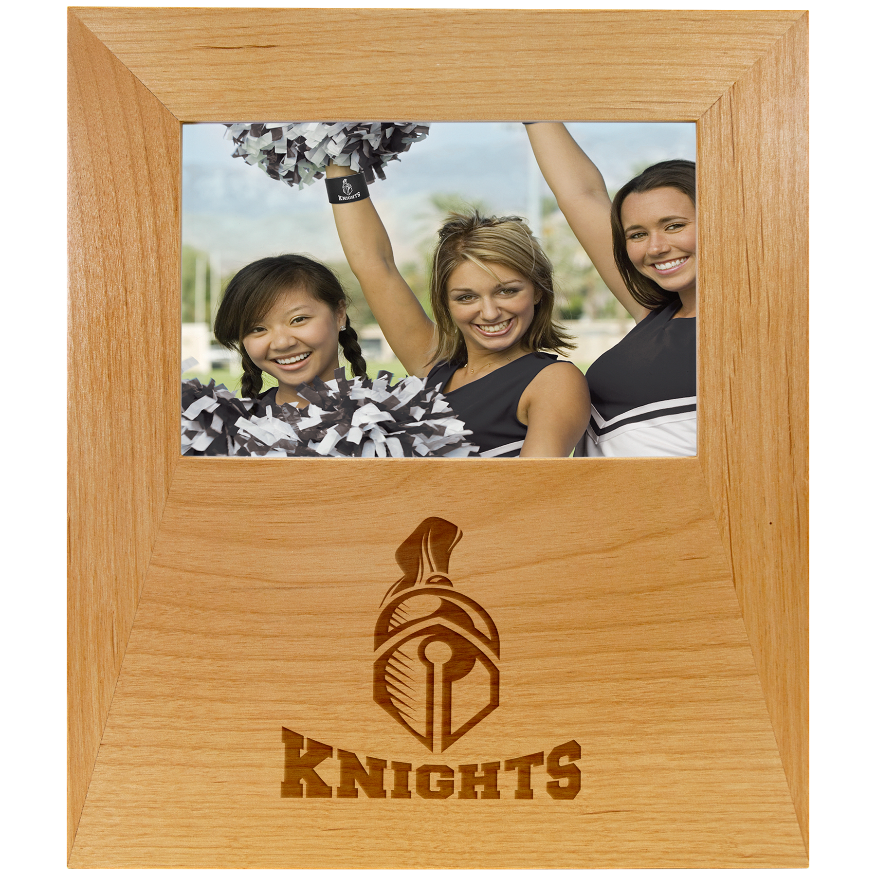 Genuine Red Alder 4"x 6" Picture Frame with 4 1/2" x 8" Engraving Area