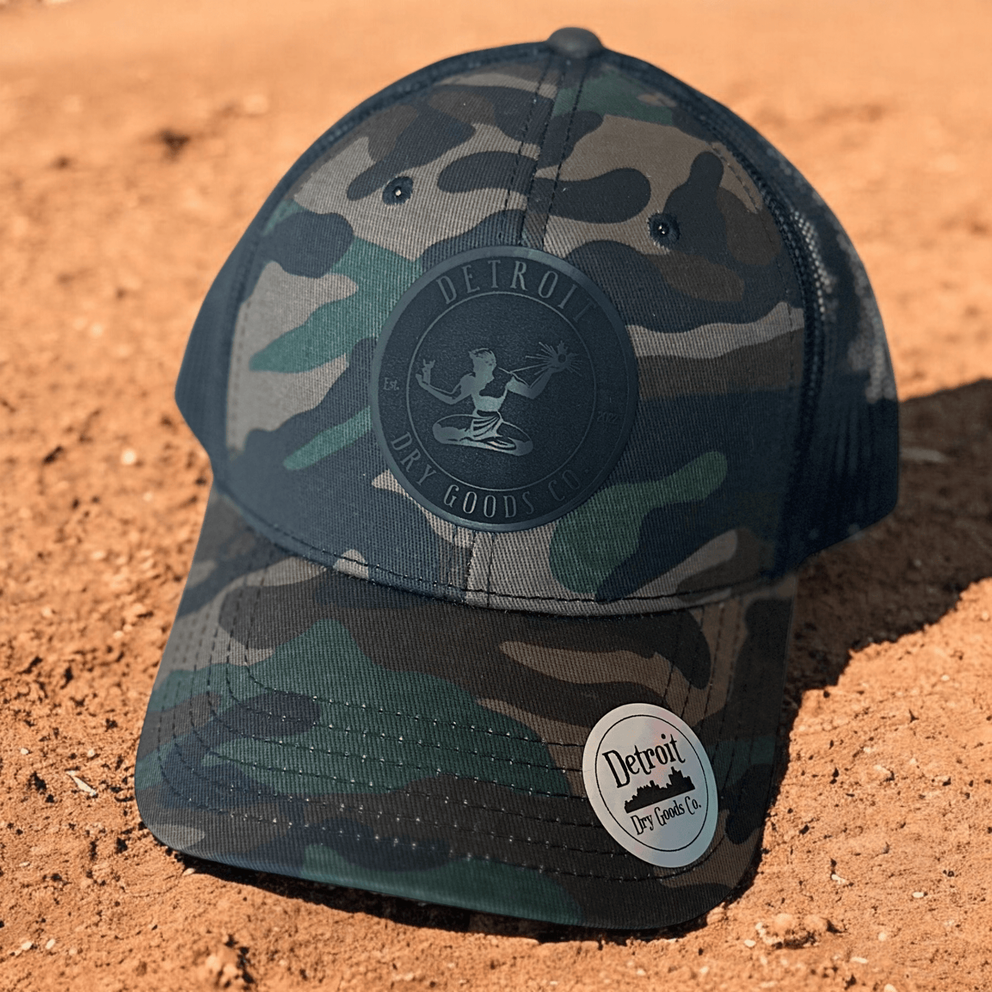Camo Spirit Black on Black Hat - Detroit Dry Goods