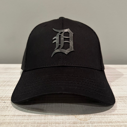 Detroit D Hat - Camo on black