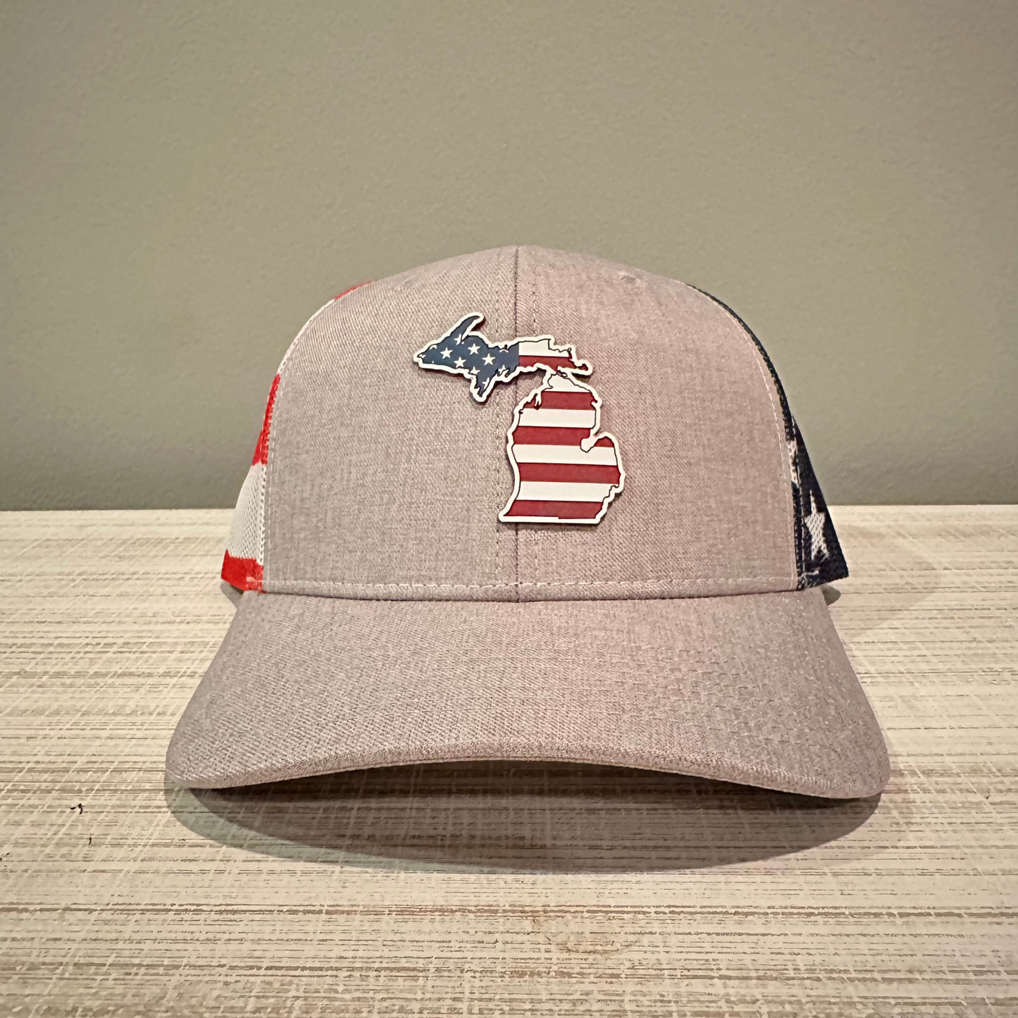 American Flag MI Hat