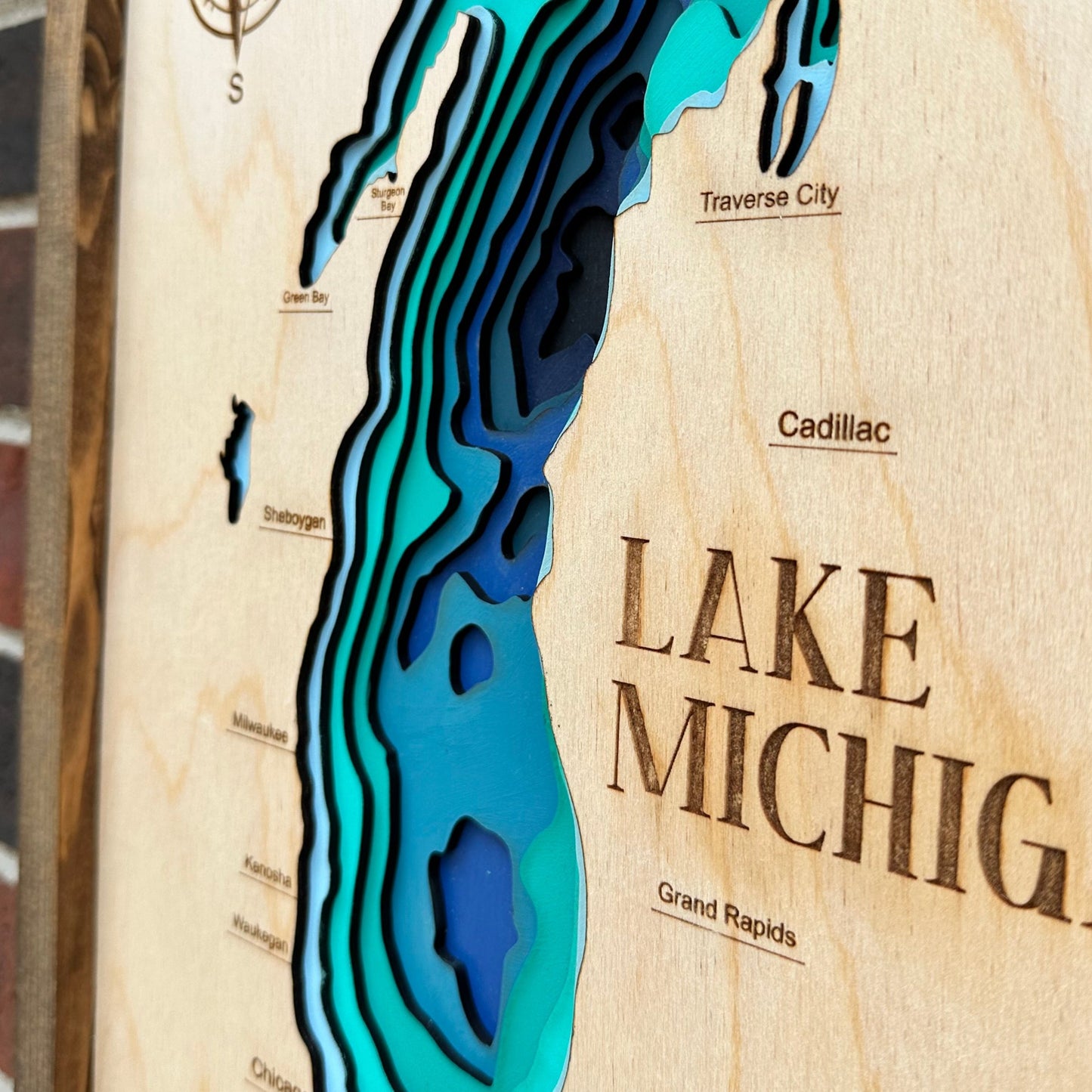 Lake Michigan 9 Layer Map