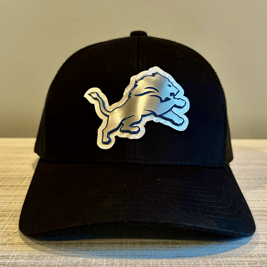 Lions Layered Leatherette and Acrylic Patch Hat - Detroit Dry Goods
