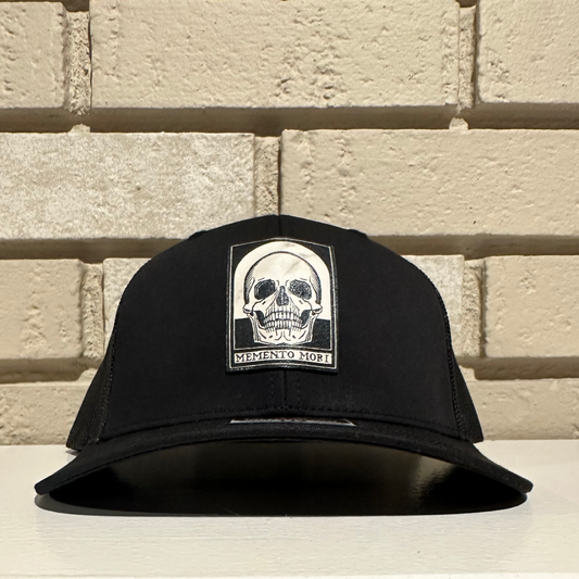 Momento Mori Leatherette Patch Hat