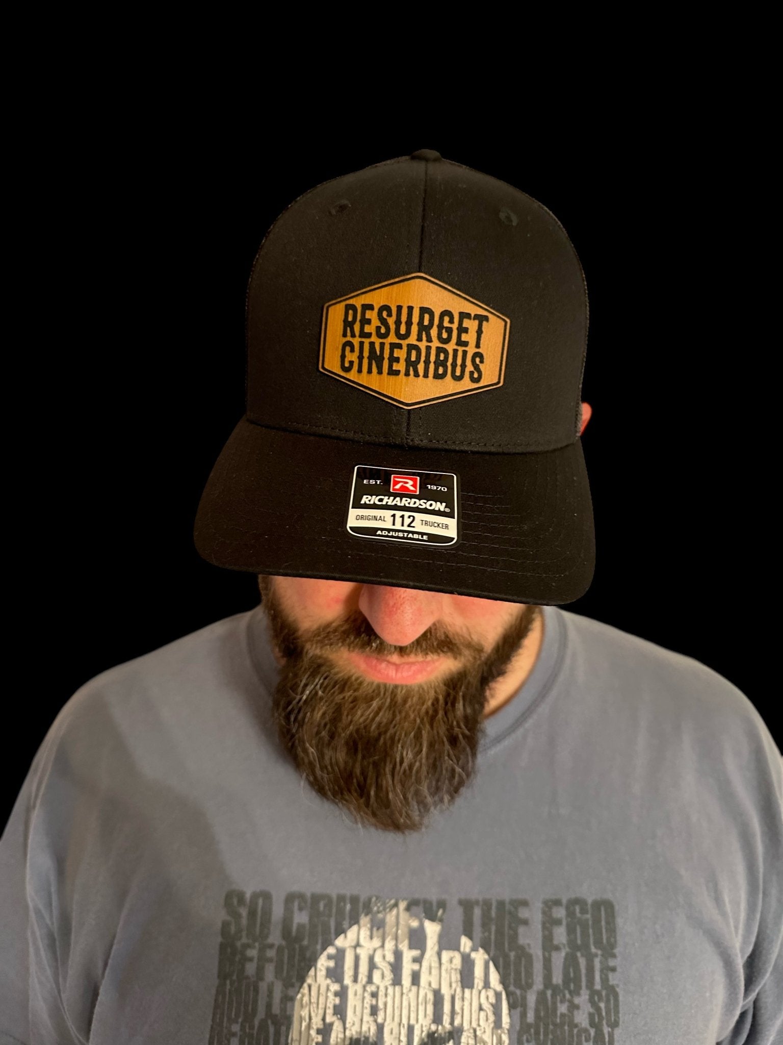 Resurget Cineribus Leather Patch Hat - Detroit Dry Goods