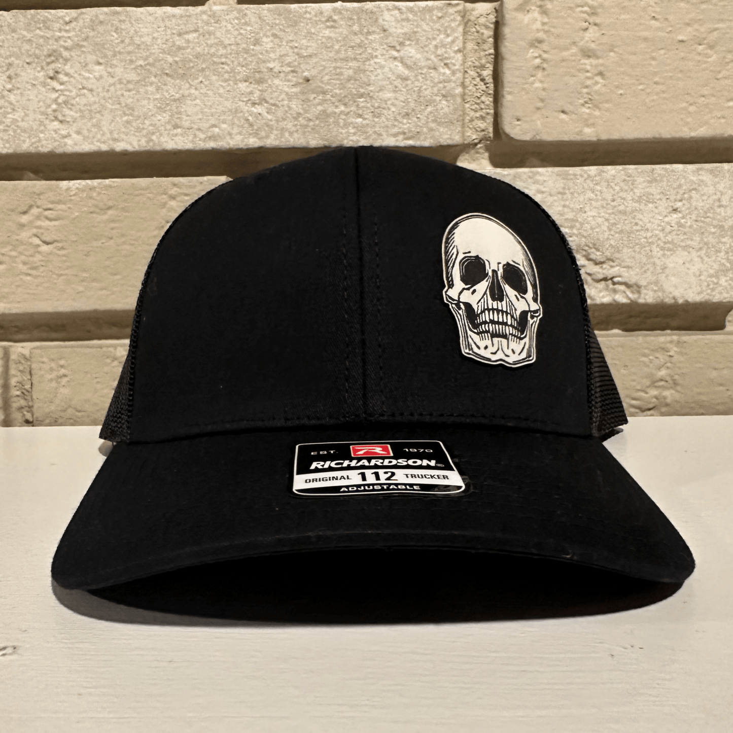 Skull Leatherette Patch Hat - Detroit Dry Goods