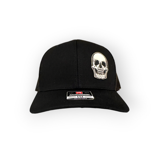 Skull Leatherette Patch Hat