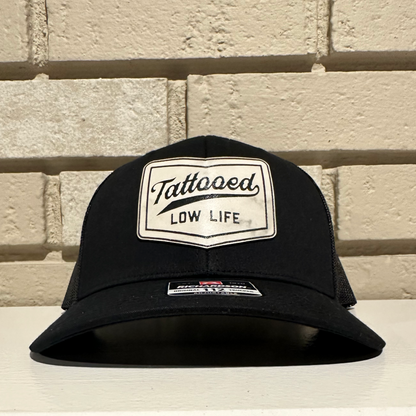 Tattooed Low Life Leatherette Patch Hat