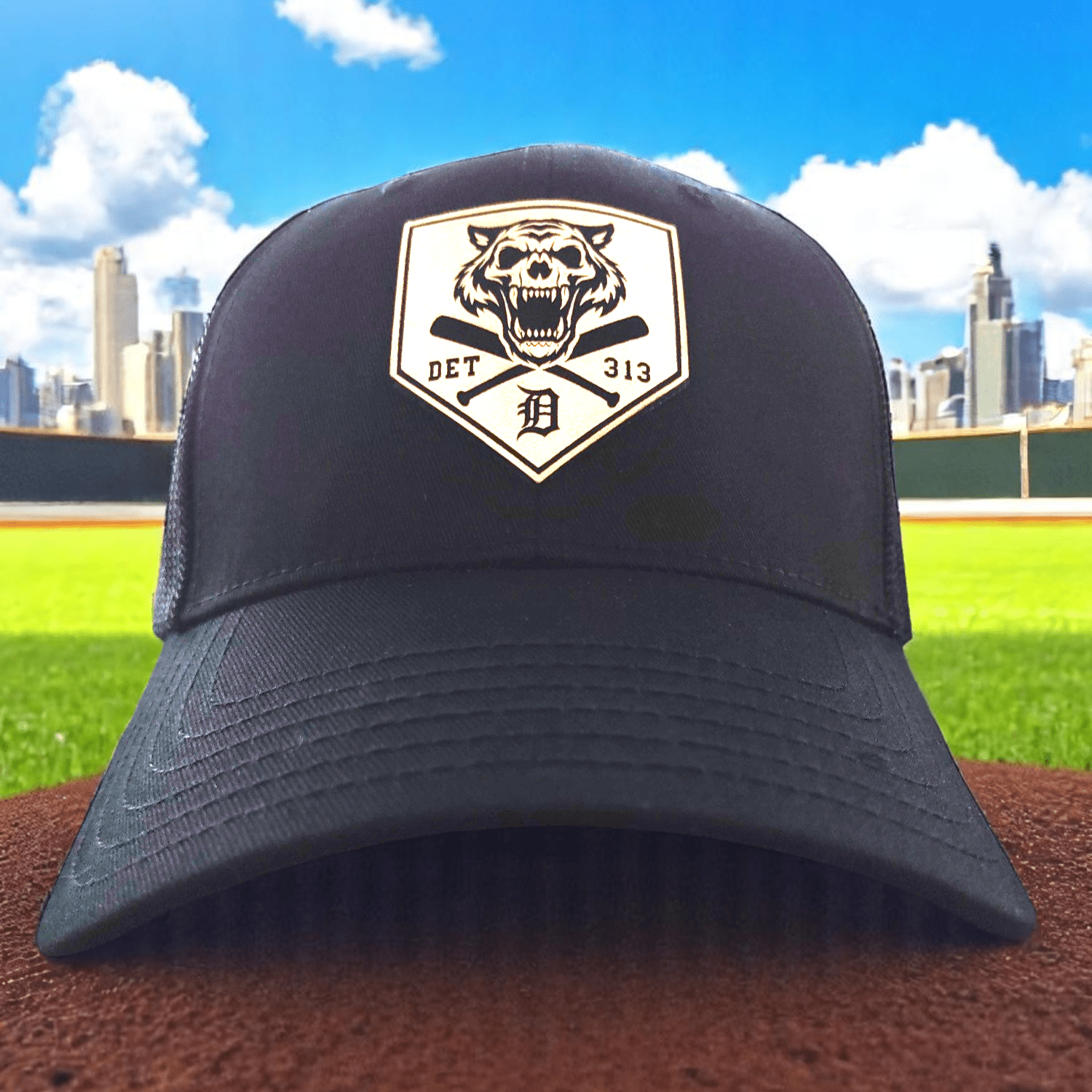 Tiger Skull Baseball Hat - Detroit Dry Goods
