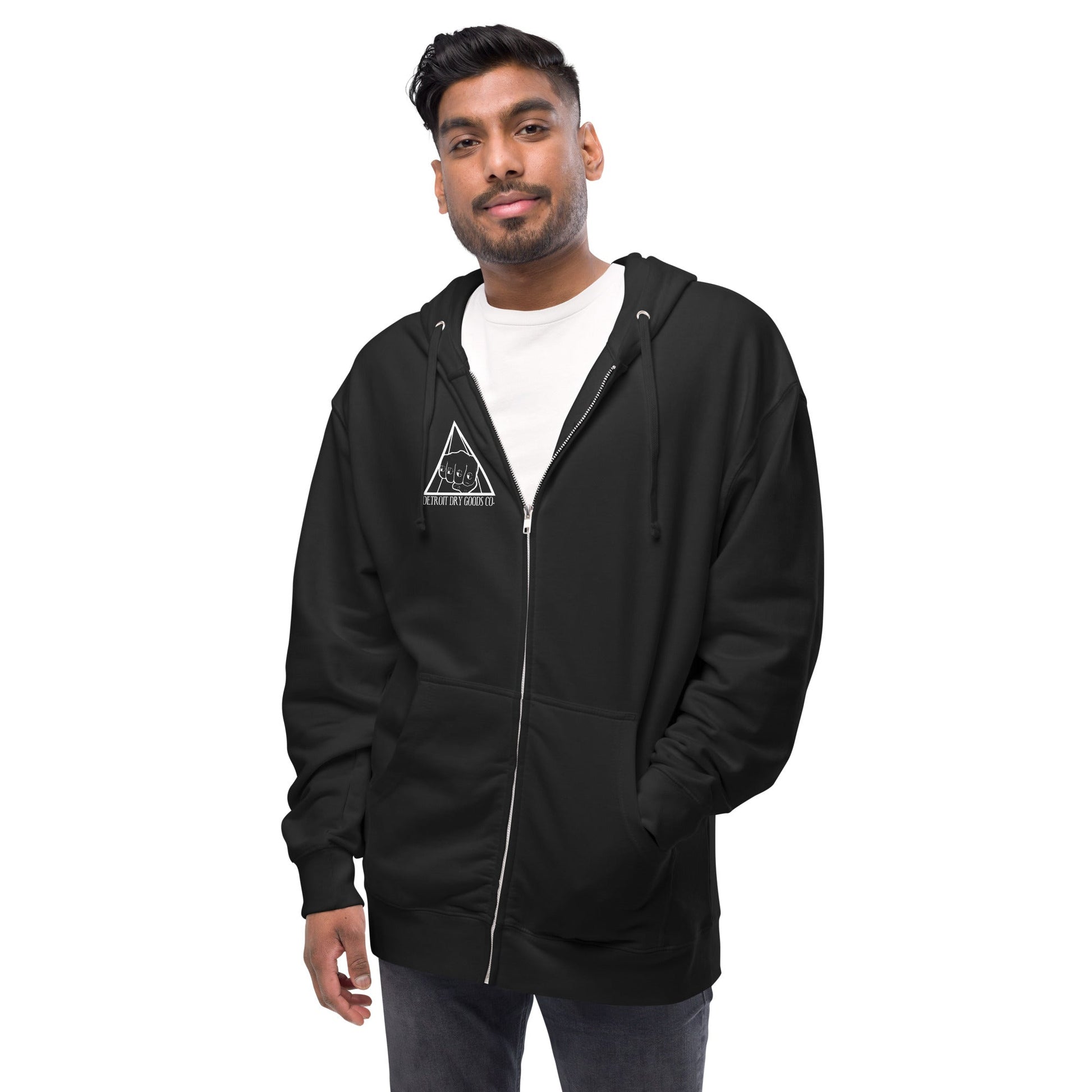 DDGC Unisex fleece zip up hoodie - Detroit Dry Goods